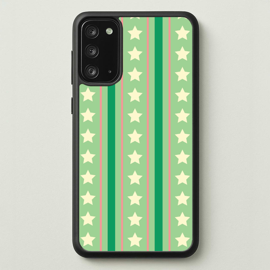 Stars And Stripes Christmas Pattern Galaxy Note 20 Case