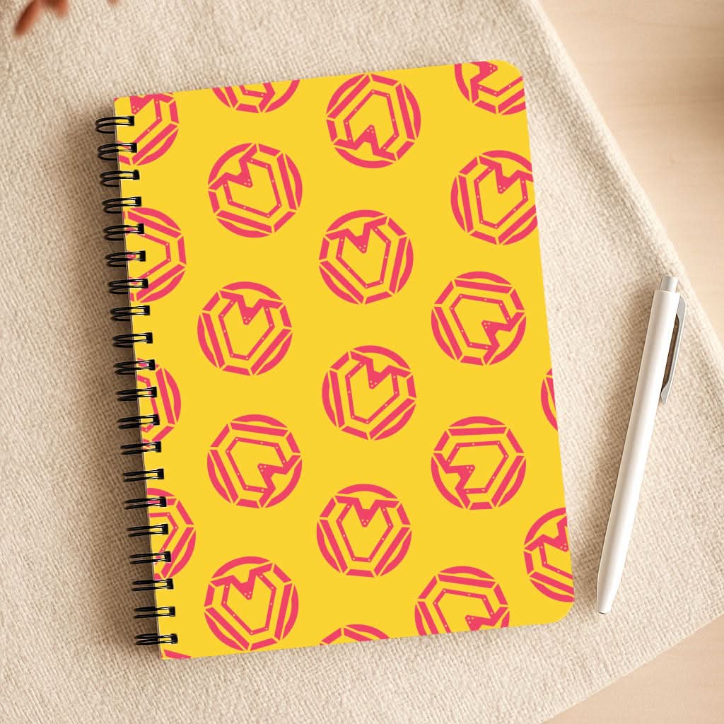 Metal Heart Pattern Notepad