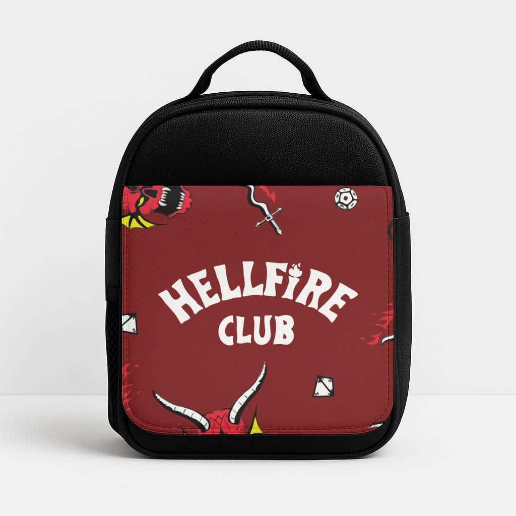 Hellfire Club Icons Collage Red Insulated Lunch Bag