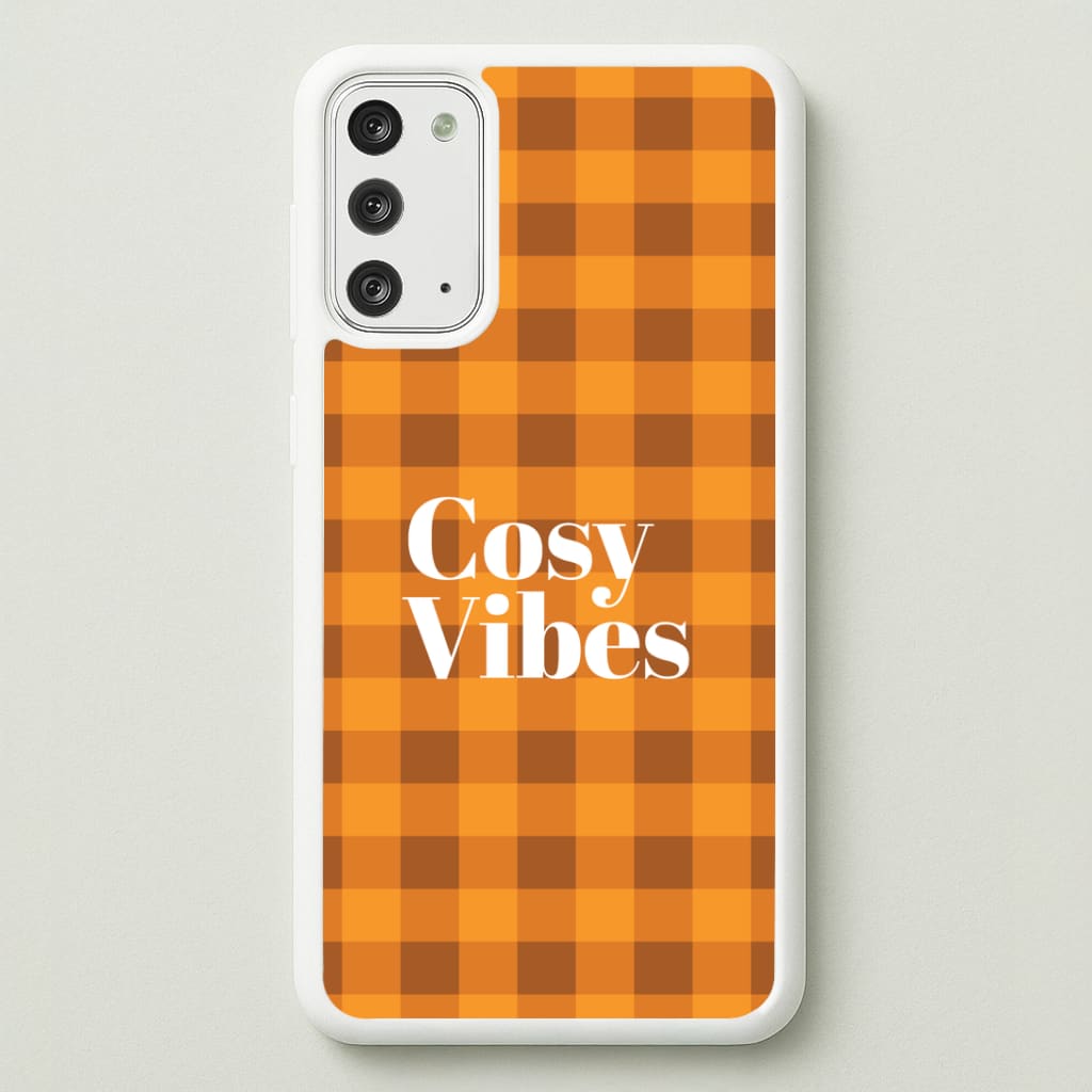 Checkered Cosy Vibes Galaxy Note 20 Case
