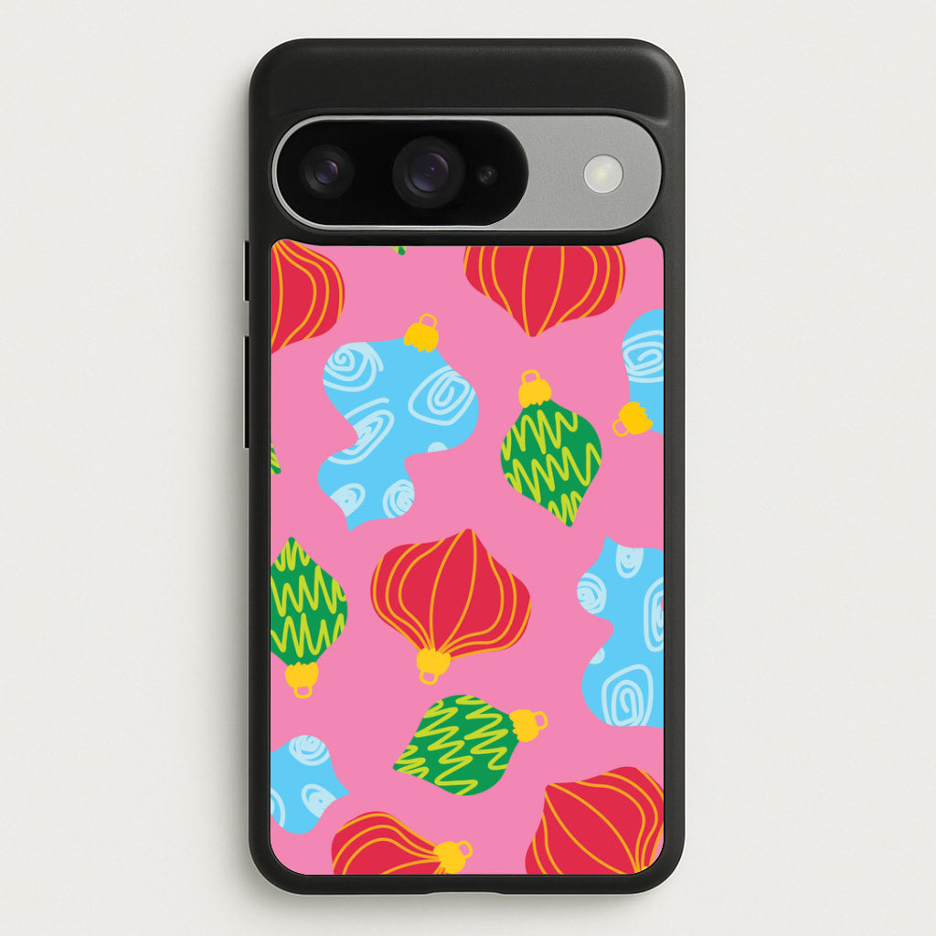 Abstract Christmas Baubles Pattern Google Pixel 10 / 10 Pro Case