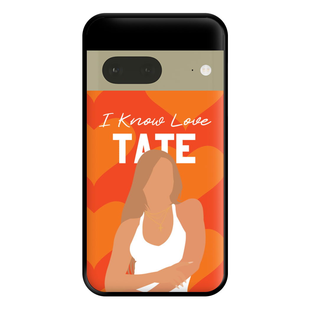 I Know Love Pattern Google Pixel 7a Case