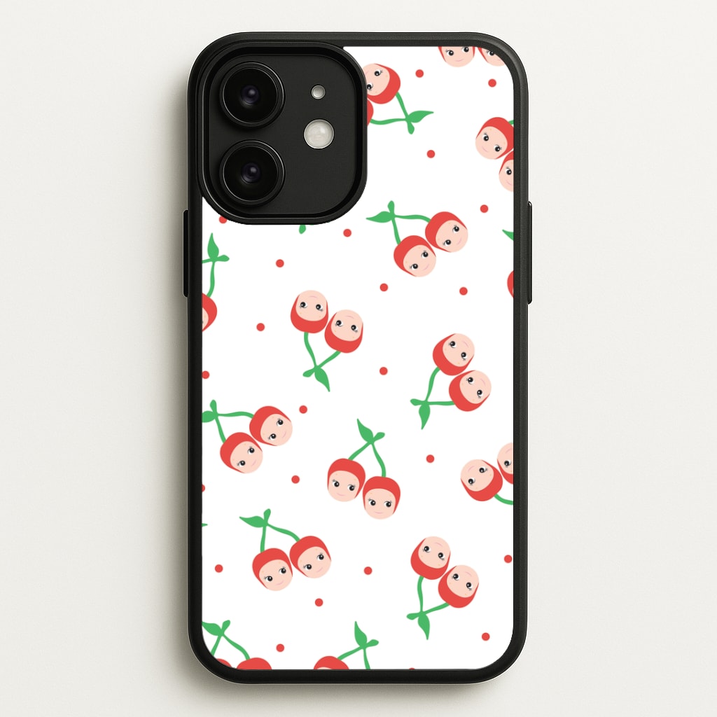 Cherry Angels Pattern iPhone 11 Case