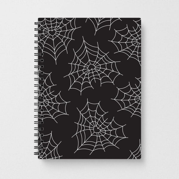 Spiderweb Hearts Pattern Notebook