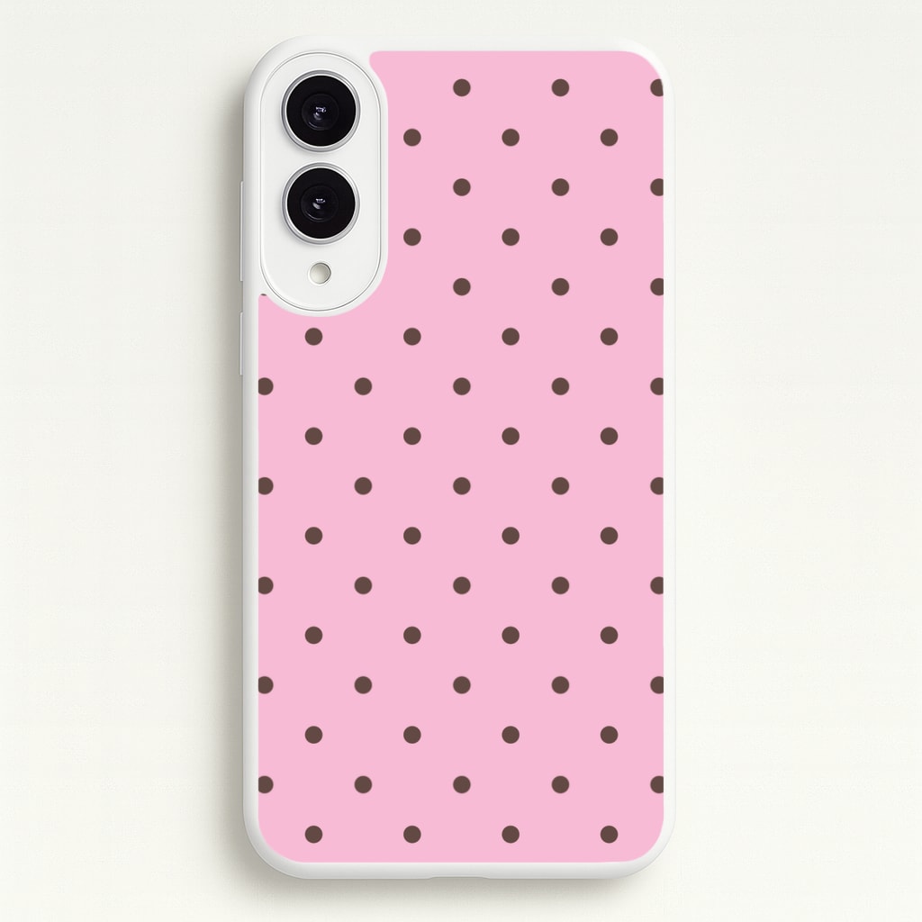 Strawberry Polka Dots Galaxy S25 Edge Case