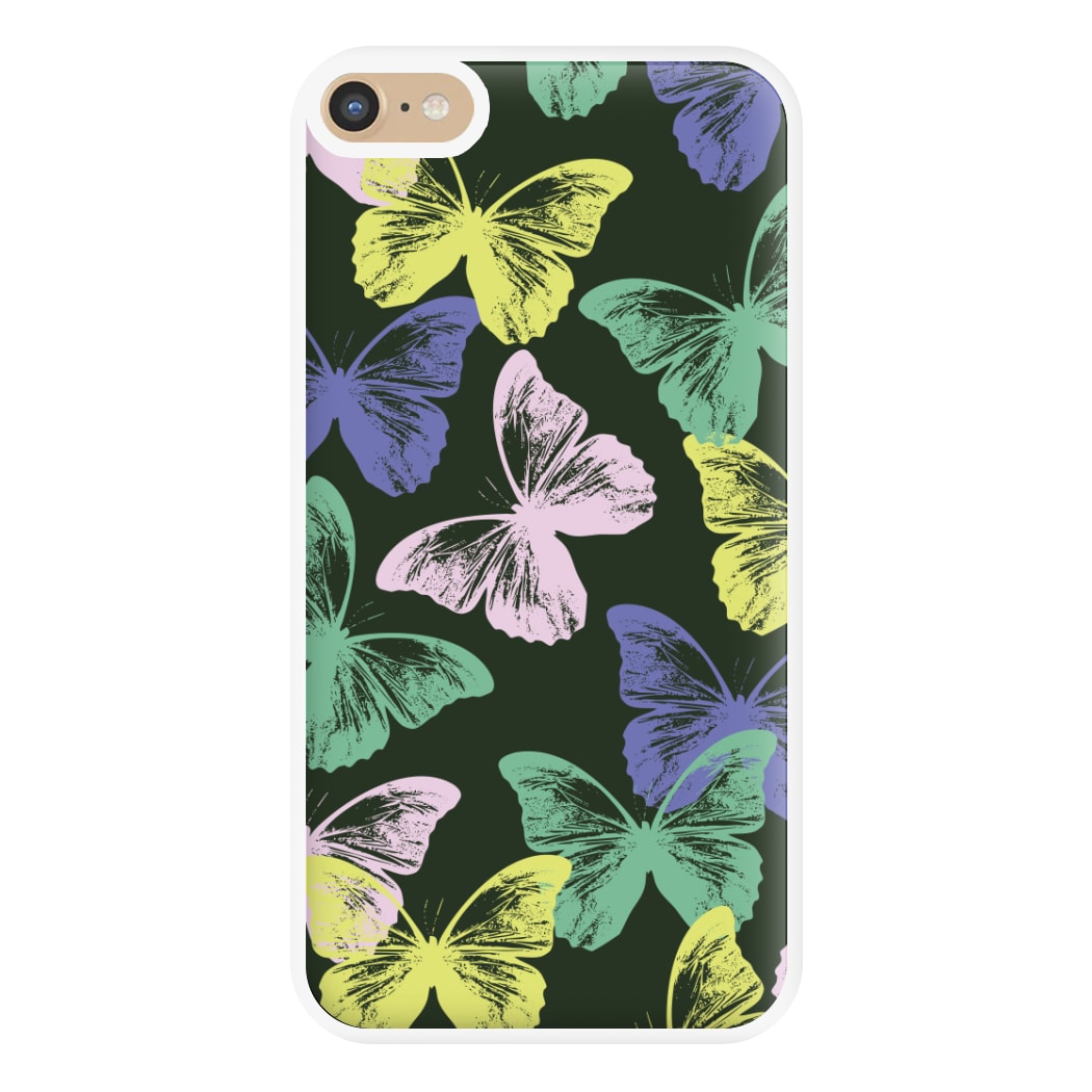 Colourful Butterfly Stamps Pattern iPhone 6 Plus / 7 Plus / 8 Plus Case