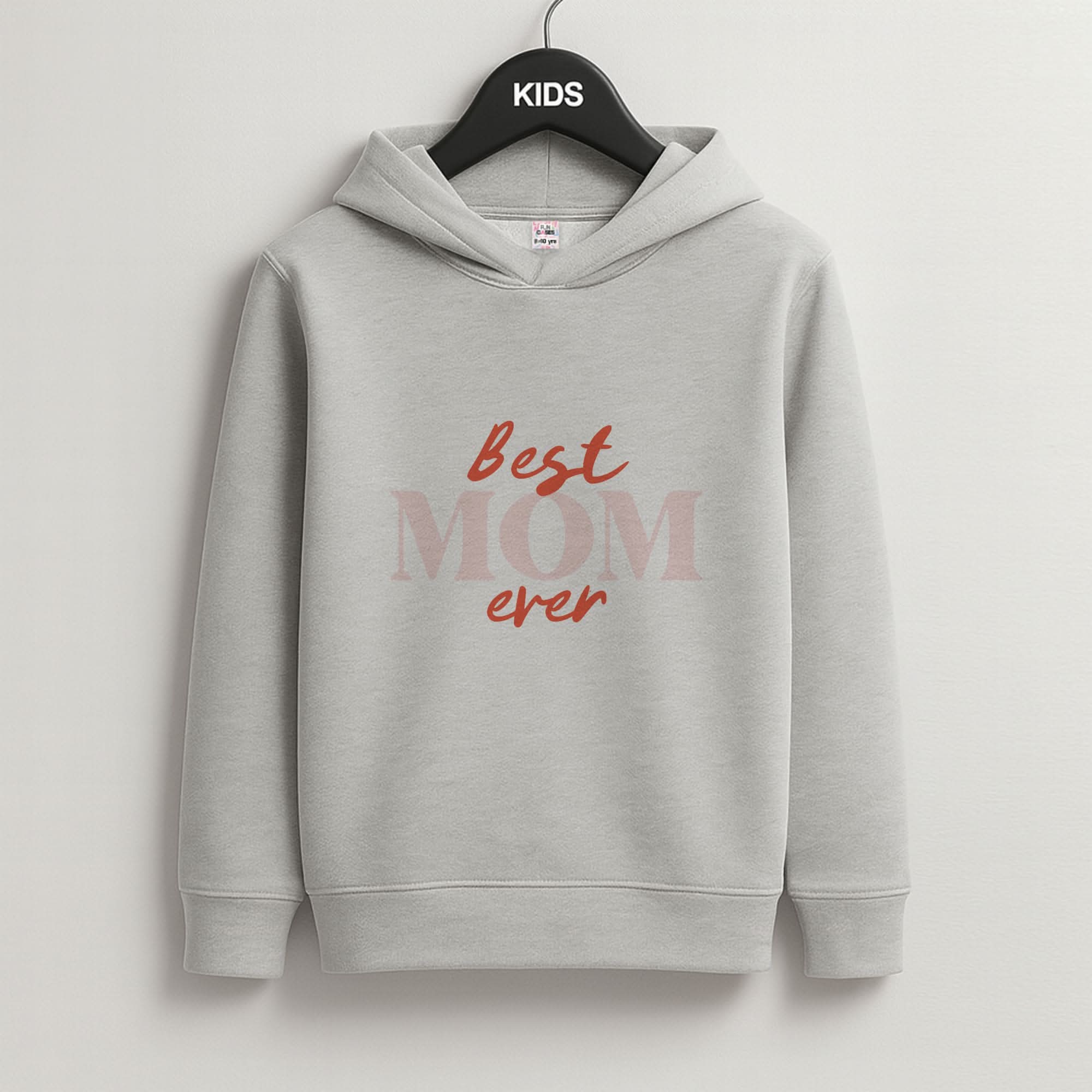Best Mom Ever Grey Kids Hoodie