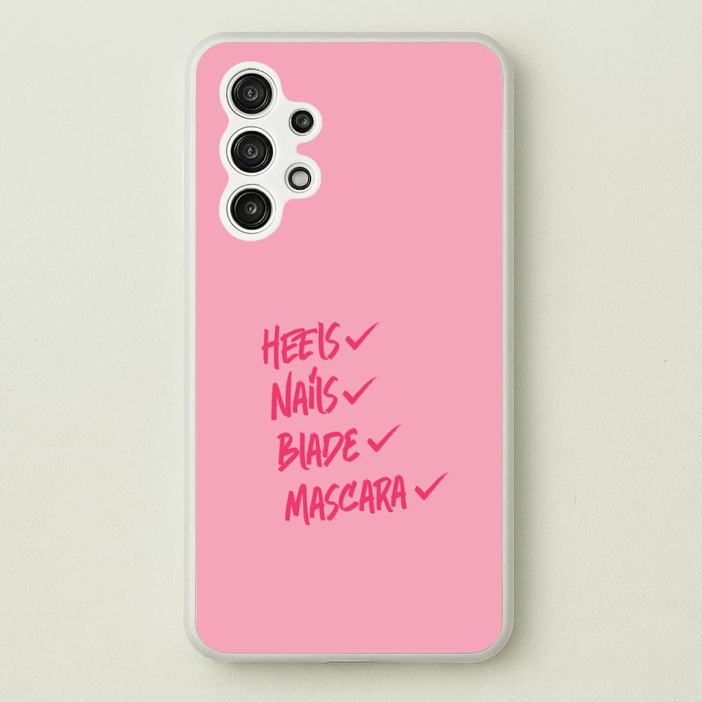 Heels, Nails, Blade, Mascara Galaxy A13 Case
