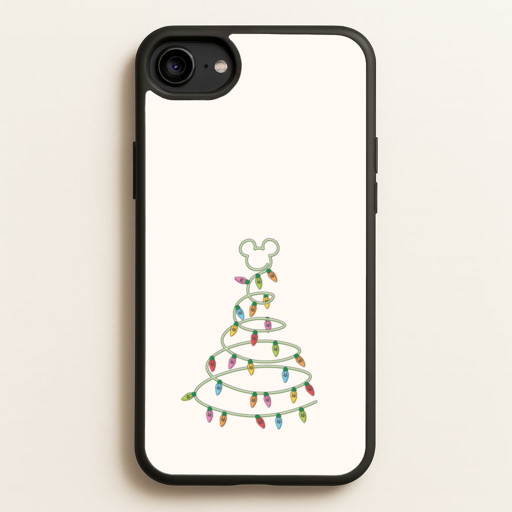 Cartoon Mouse Christmas Tree Lights iPhone 6 / 7 / 8 / SE Case