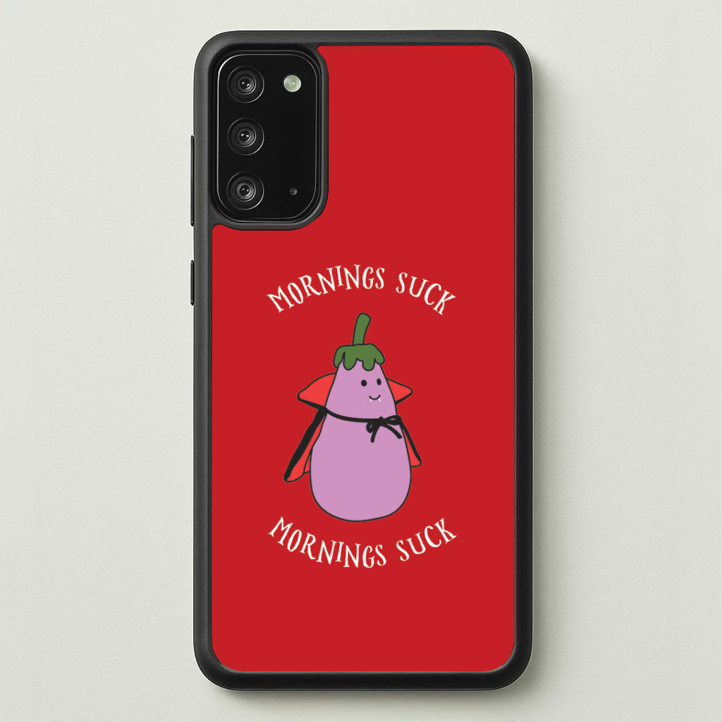 Mornings Suck Plush - Halloween Galaxy Note 20 Case