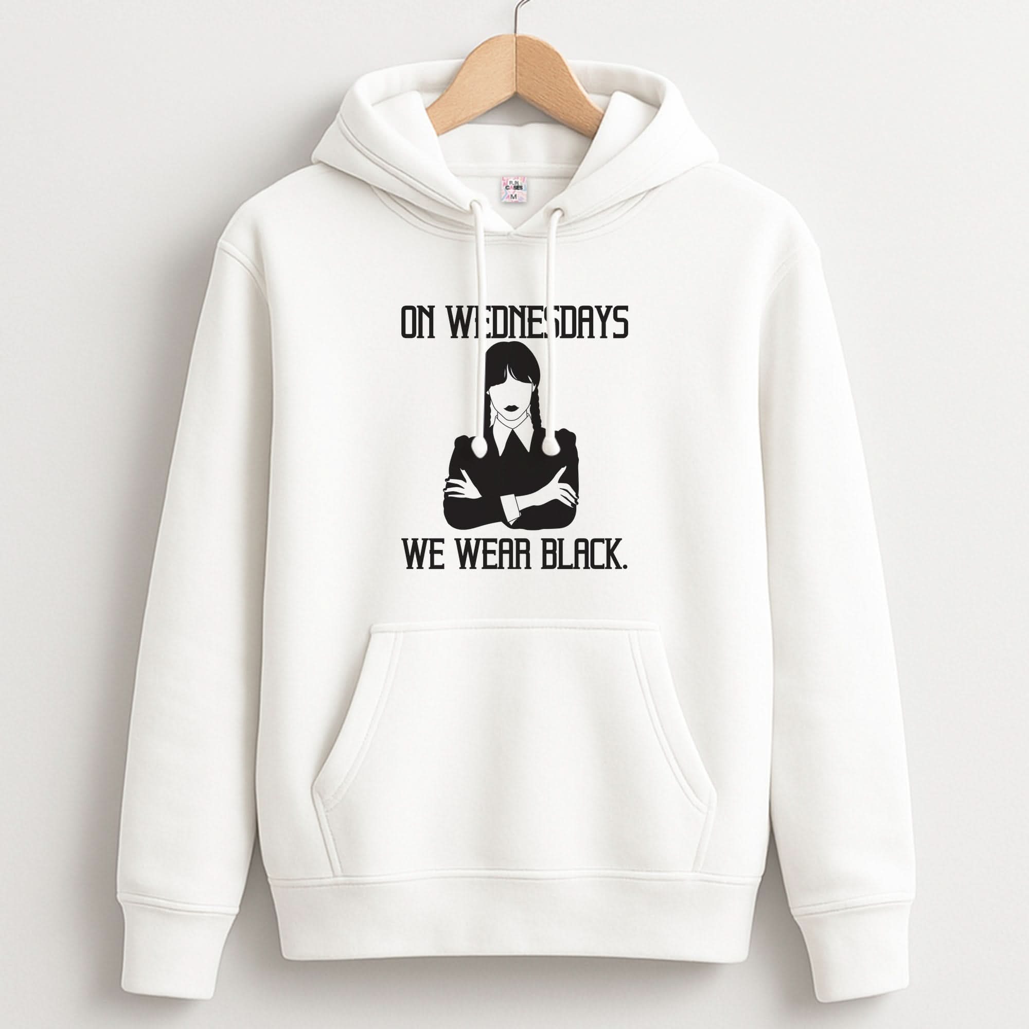 On Wednesdays We Wear Black Unisex Hoodie
