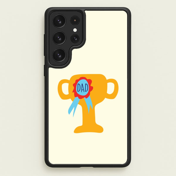 Cartoon Dad Trophy Galaxy S22 Ultra Case