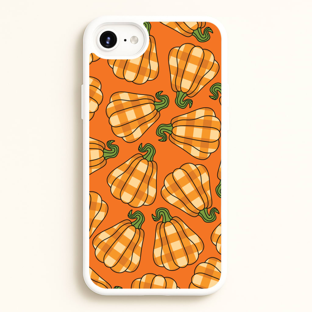 Tartan Pumpkins Pattern iPhone 6 / 7 / 8 / SE Case