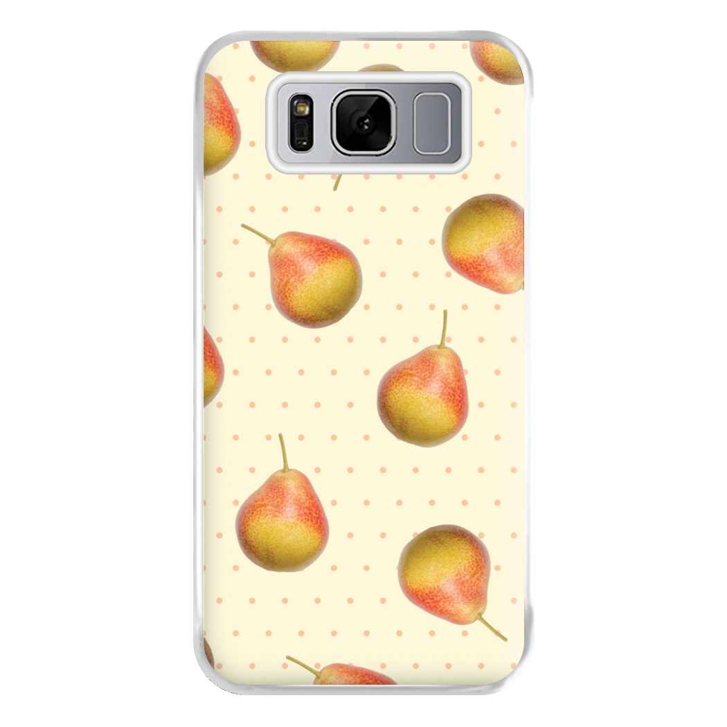 Pears And Polka Dots Pattern Galaxy S8 Case