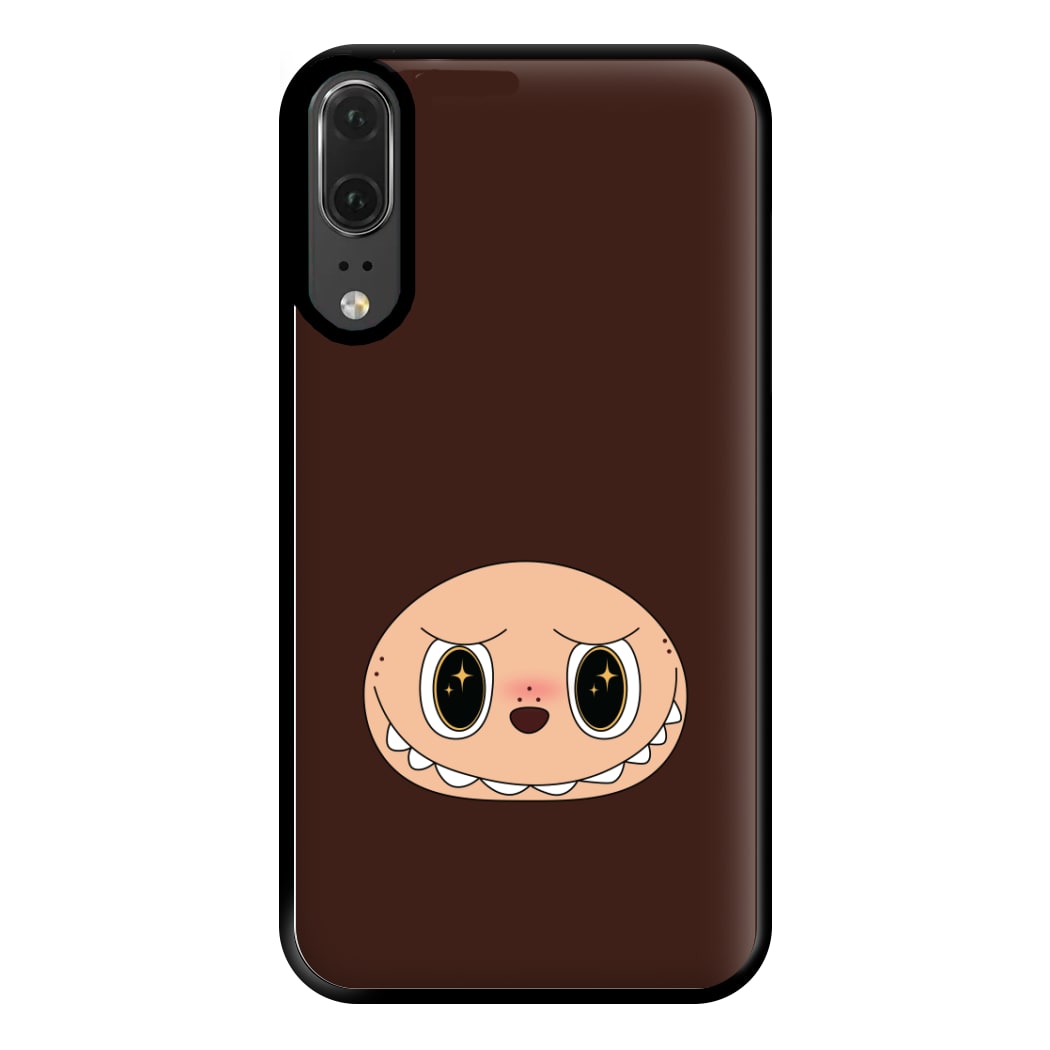 Cute Brown Monster Face Huawei P20 Case