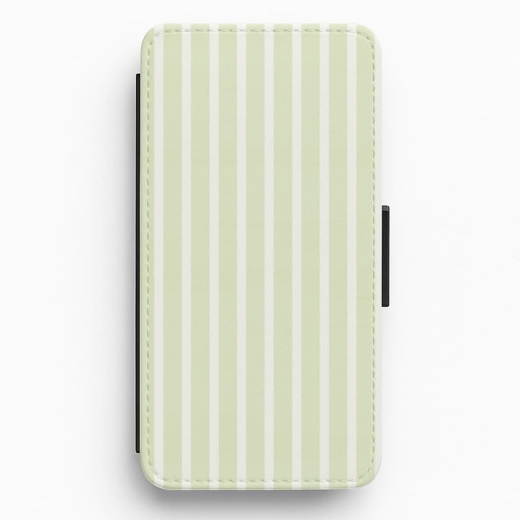 Garden Lawn Stripes Flip / Wallet Phone Case