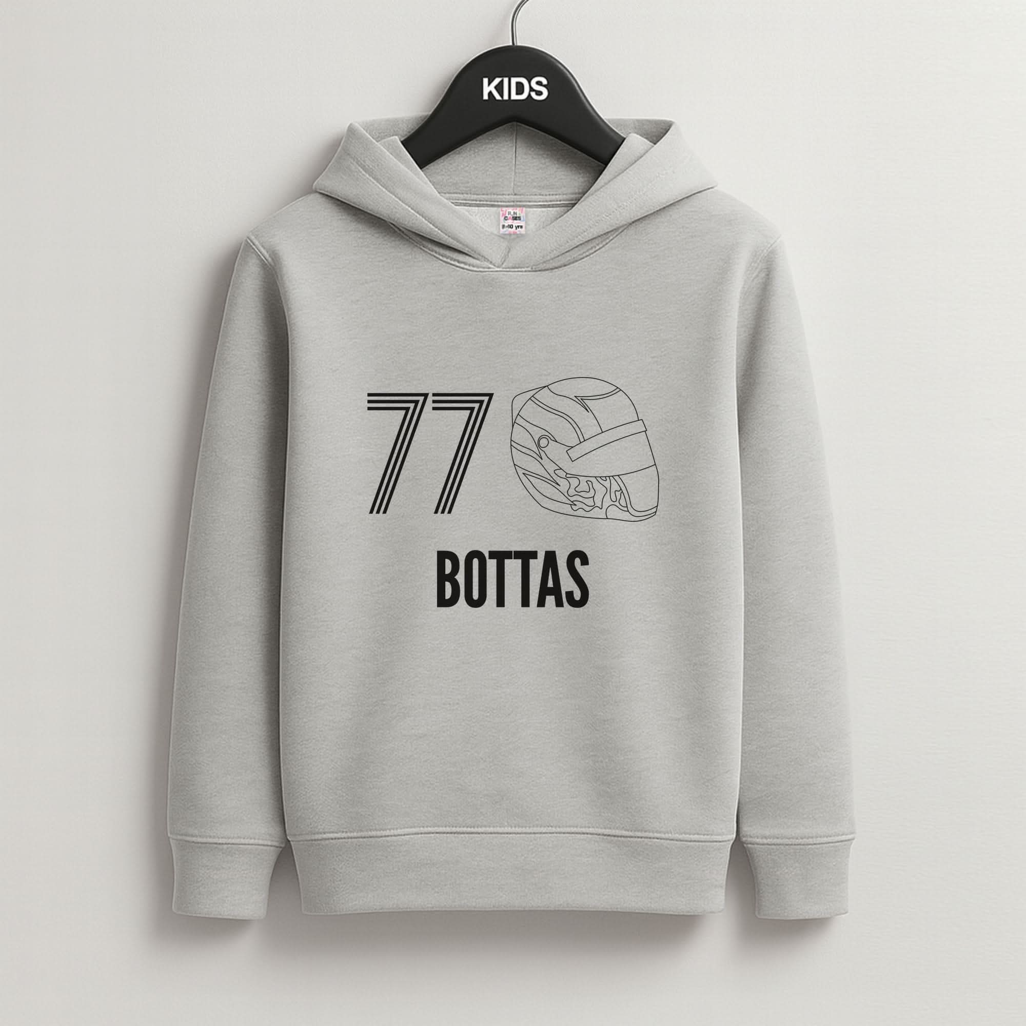 Bottas Helmet 2026 Grey Kids Hoodie