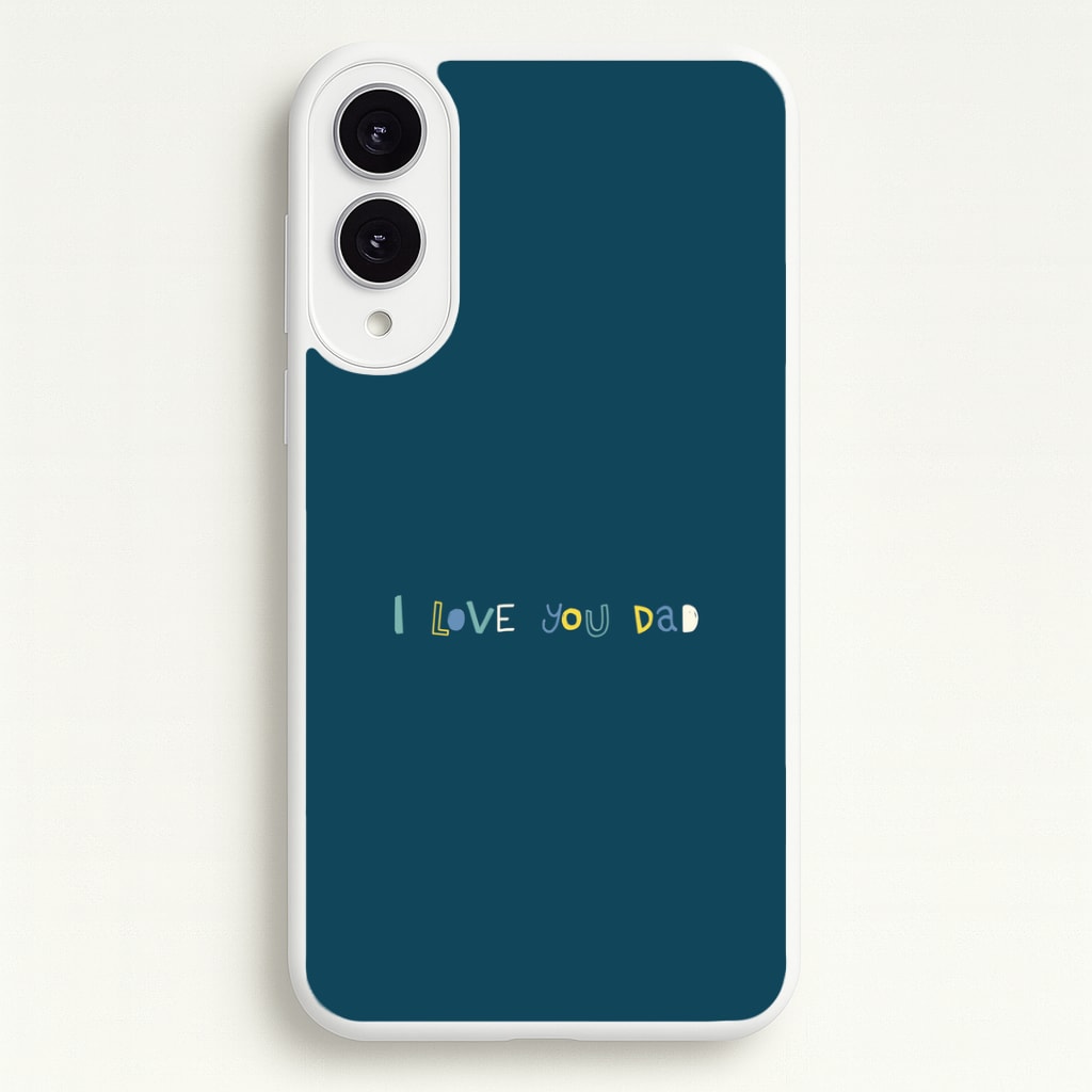 I Love You Dad Scribbles Galaxy S25 Edge Case