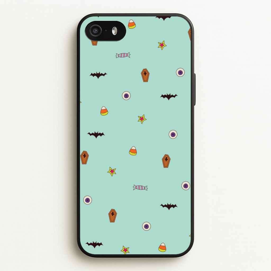 Minature Halloween Cartoons Pattern iPhone 5 / 5s / SE 2016 Case
