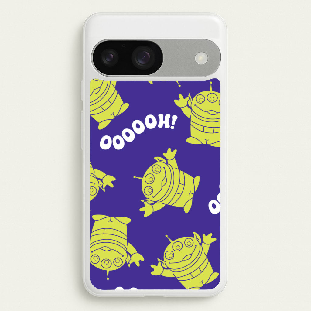 Toy Aliens Silhouette Pattern Google Pixel 9 / 9 Pro Case