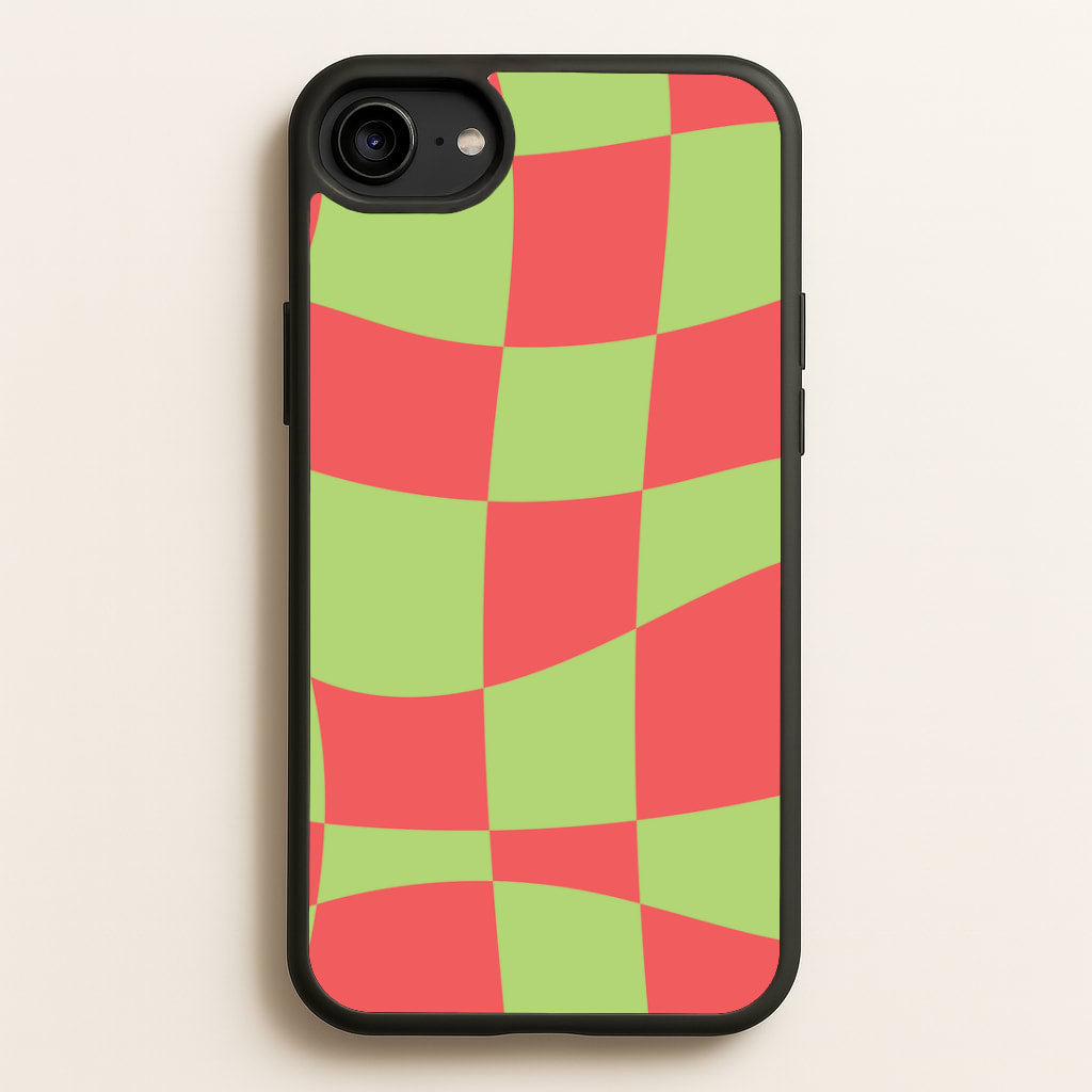 Abstract Red And Green Christmas Pattern iPhone 6 / 7 / 8 / SE Case