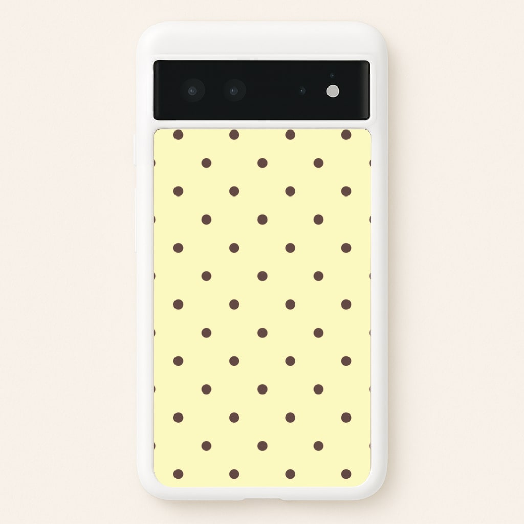 Vanilla & Chocolate Polka Dots Google Pixel 6 Case