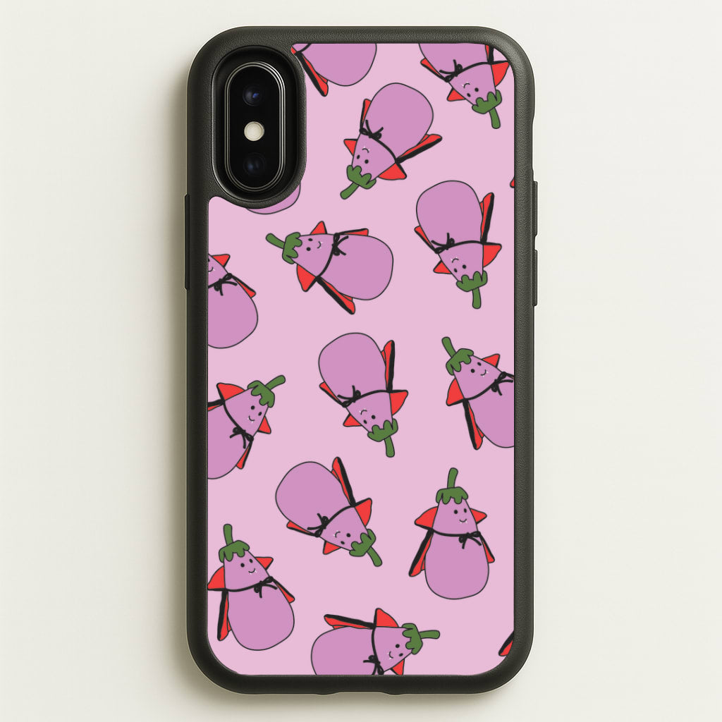 Vampire Vegetable Pattern - Halloween iPhone X / XS Case