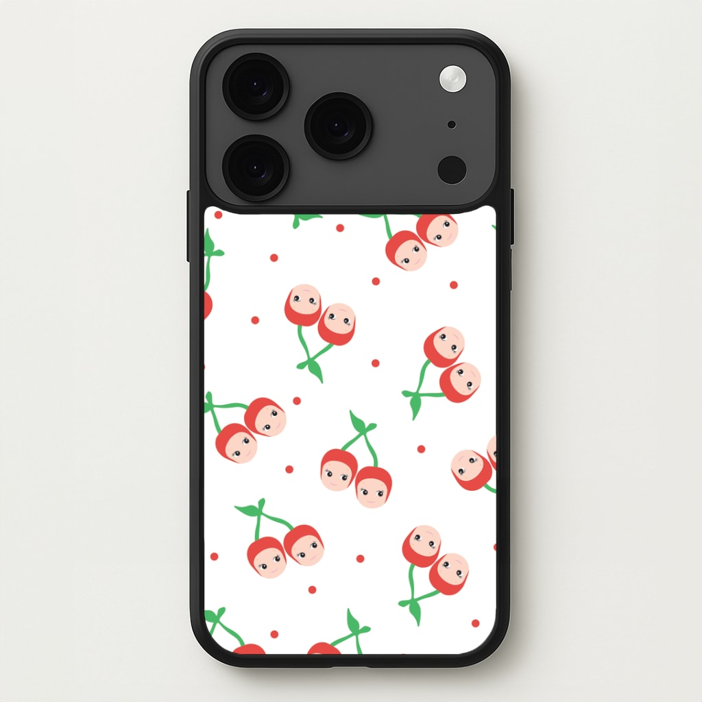 Cherry Angels Pattern iPhone 17 Pro Case