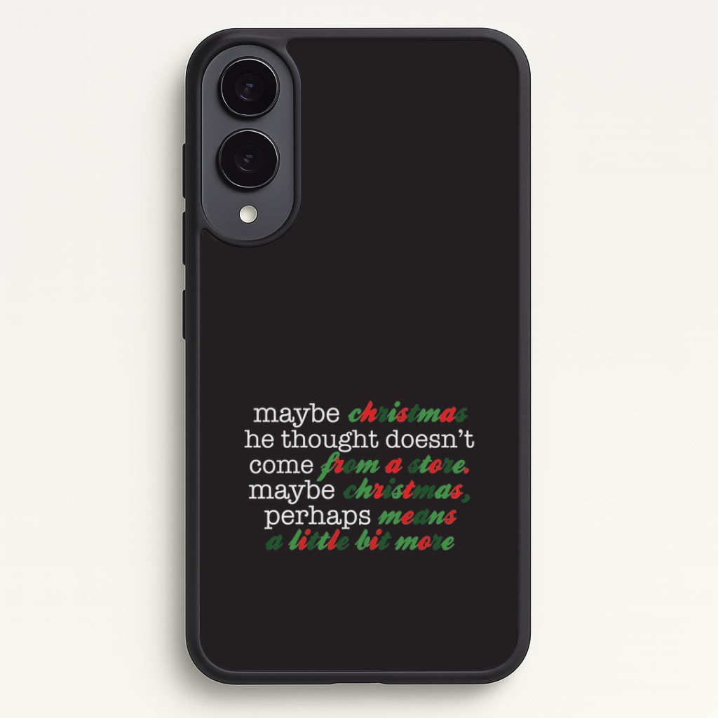 Green Creature Quote Galaxy S25 Edge Case
