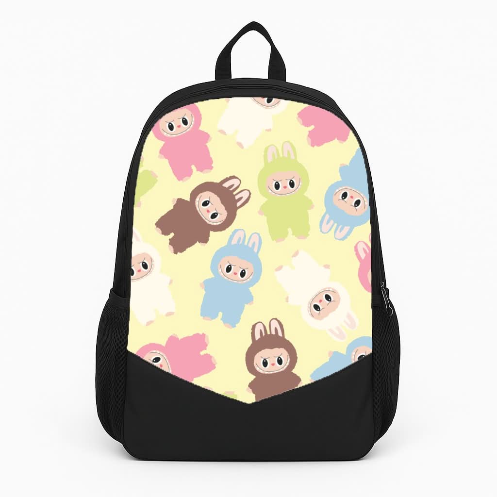 Colourful Little Monsters Pattern Backpack