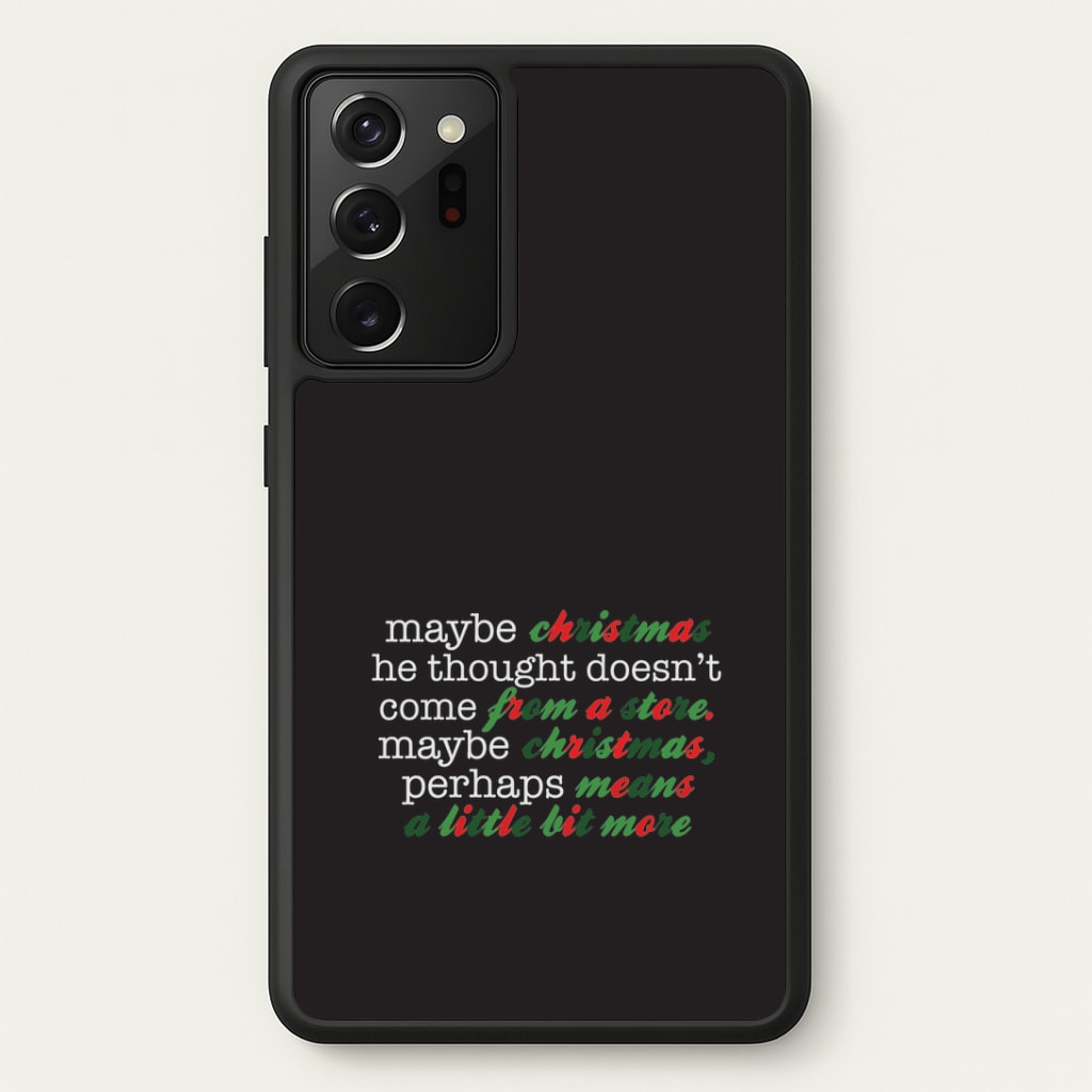 Green Creature Quote Galaxy Note 20 Ultra Case