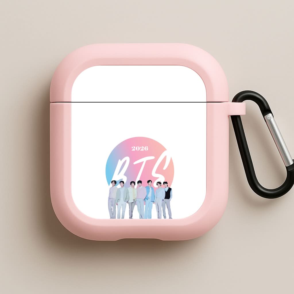 2026 K-Pop Band Pink AirPods Case