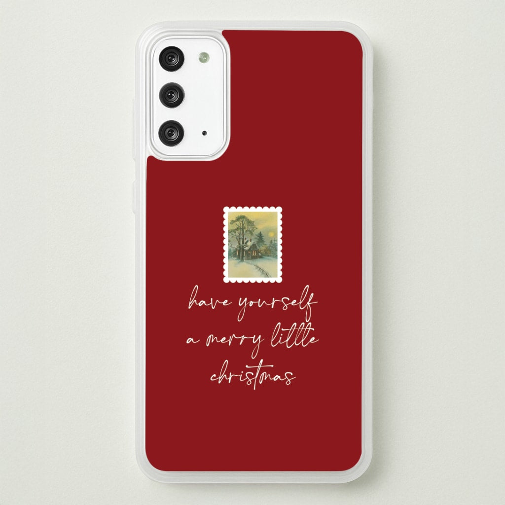 A Merry Little Christmas Stamp Galaxy Note 20 Case
