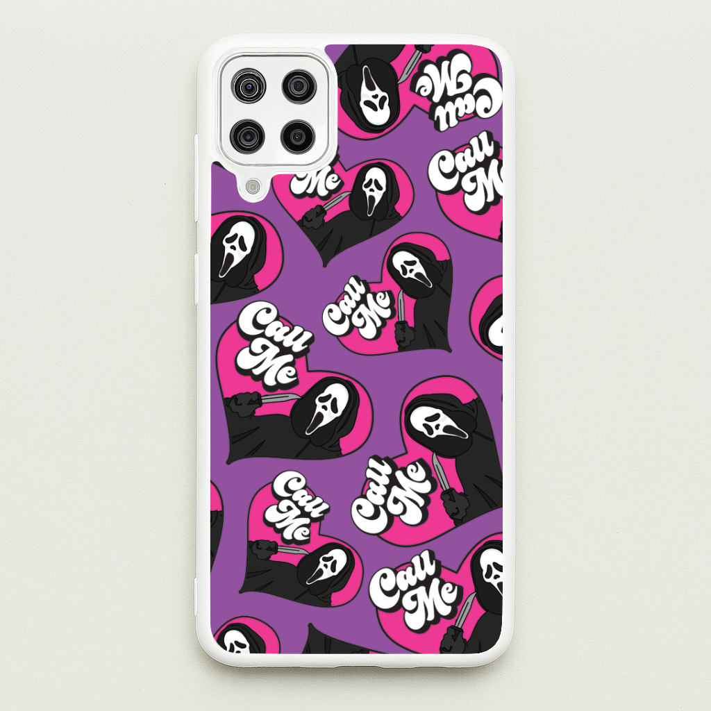 Call Me Heart Pattern Galaxy A12 Case