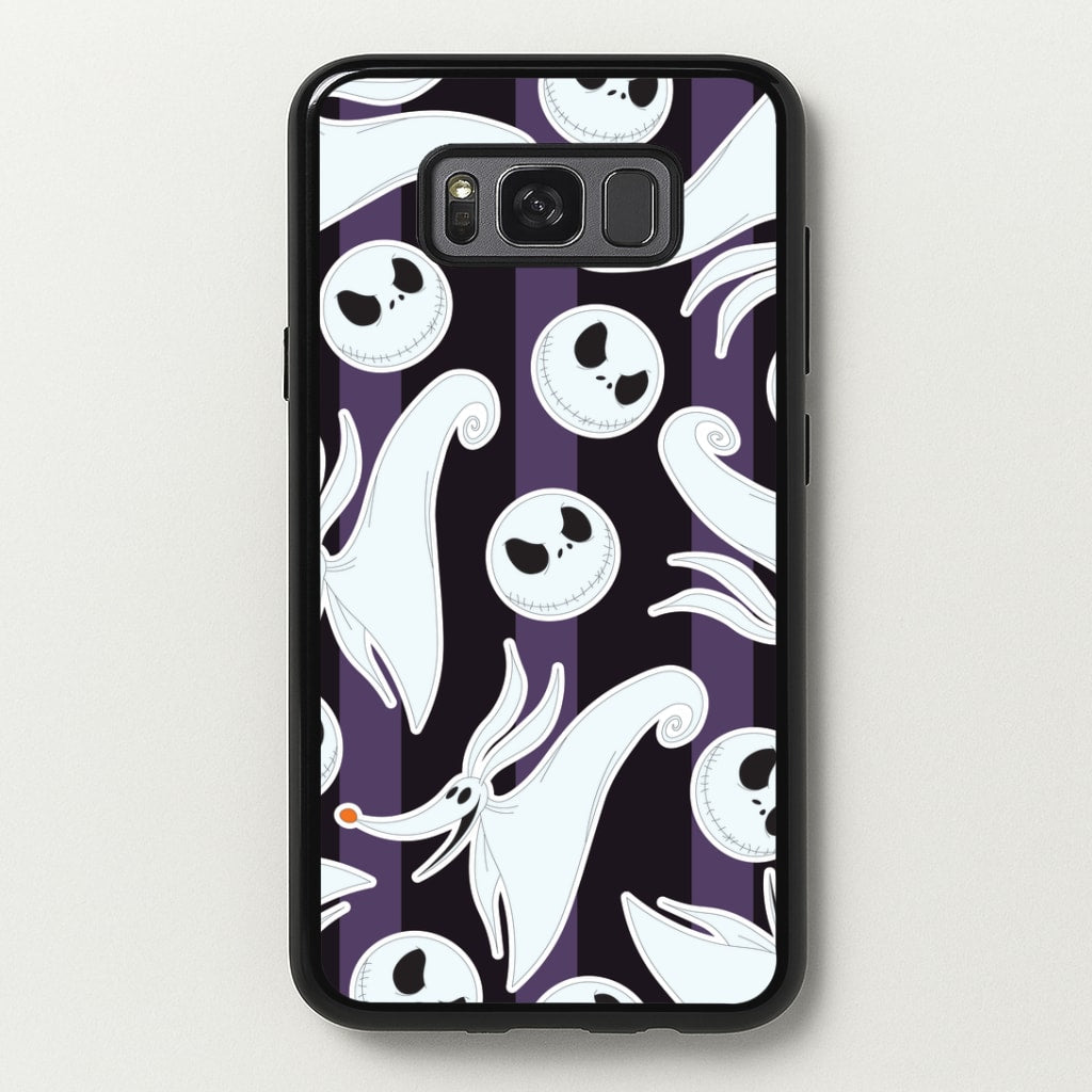 Skeleton Dog And Face Pattern Galaxy S8 Case