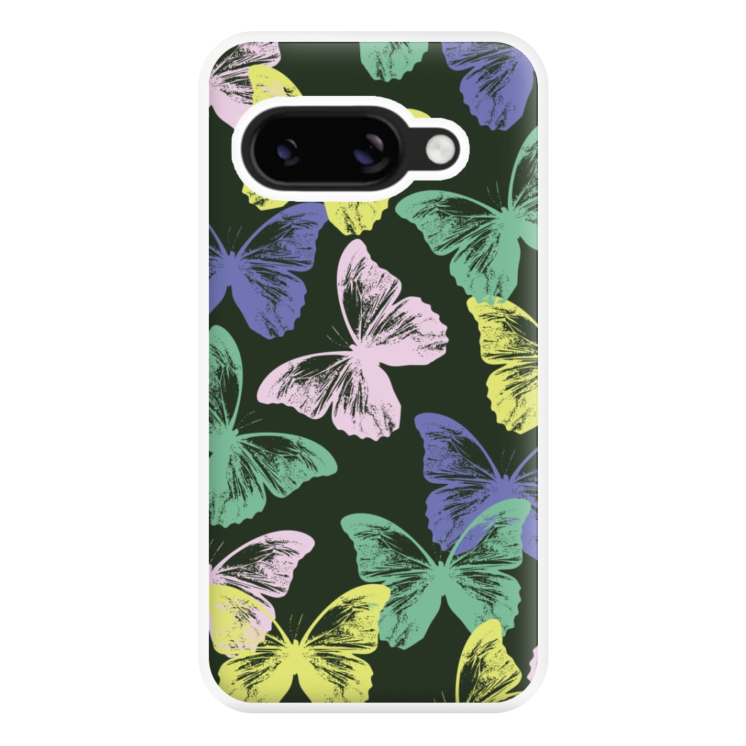 Colourful Butterfly Stamps Pattern Google Pixel 9a Case