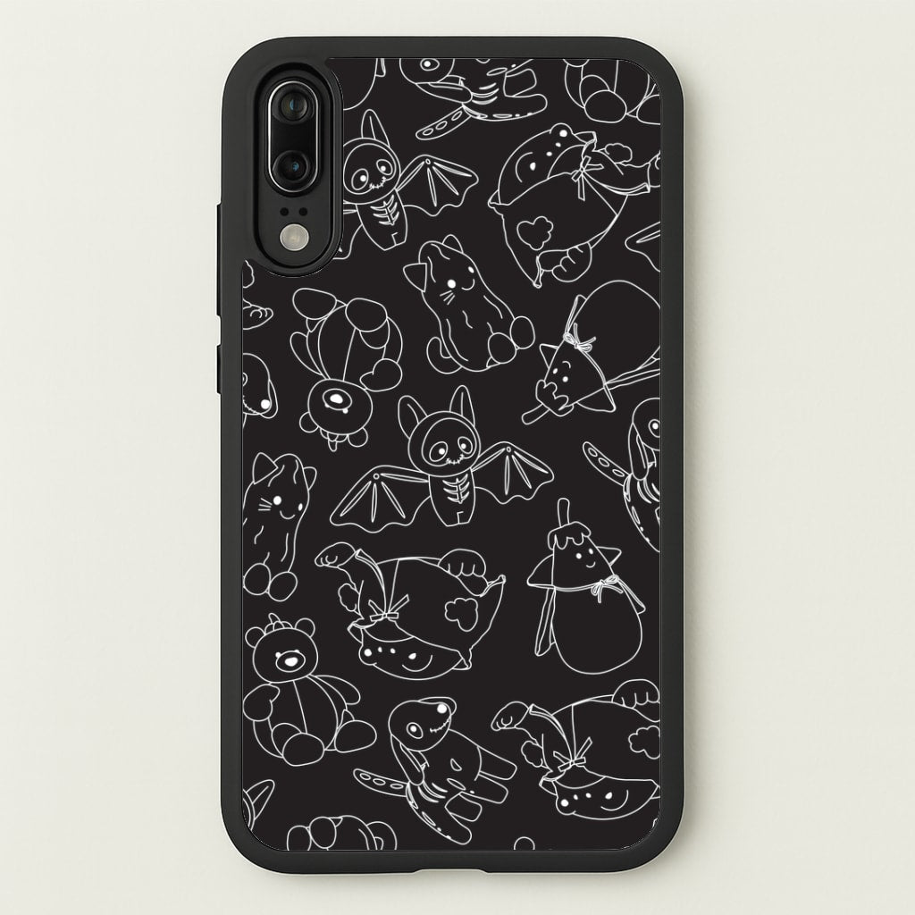 Halloween Plushies Pattern II - Halloween Huawei P20 Case