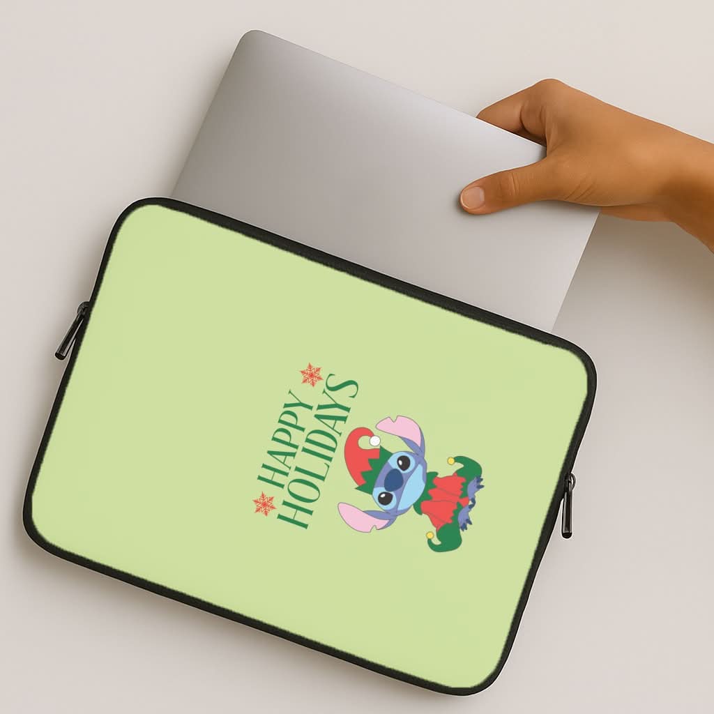 Cute Blue Alien Elf MacBook Cover