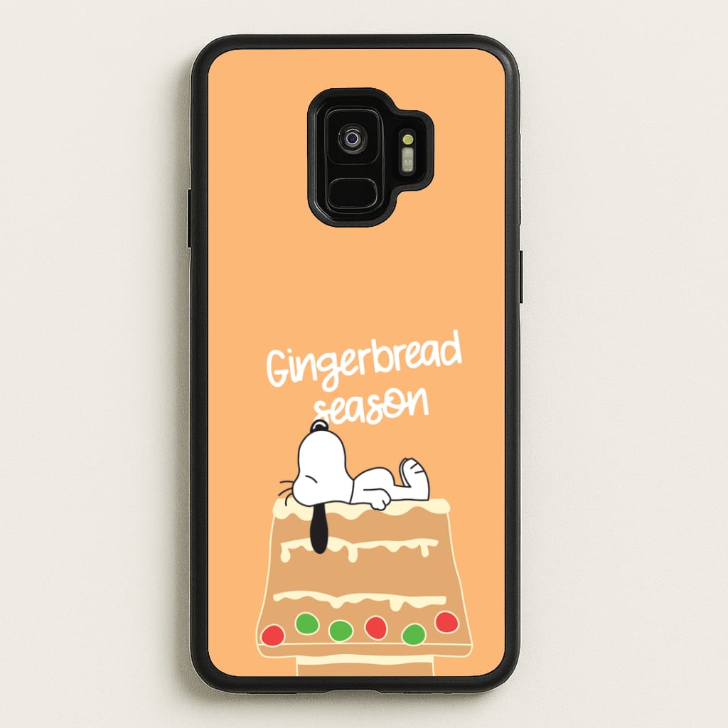 Cartoon Beagle Gingerbread House Galaxy S9 Case