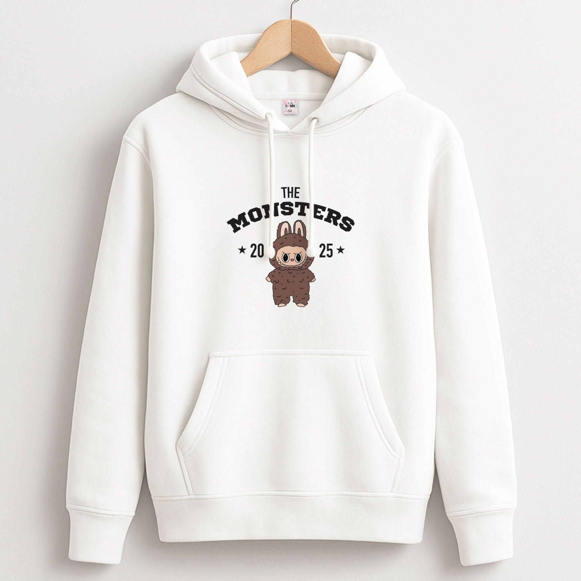 Cute Monster 2025 Biege Unisex Hoodie