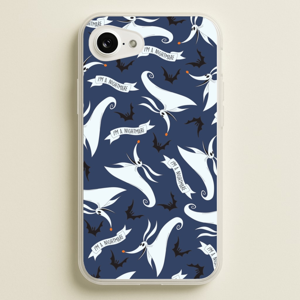 Skeleton Dog And Bats Pattern iPhone 16e Case