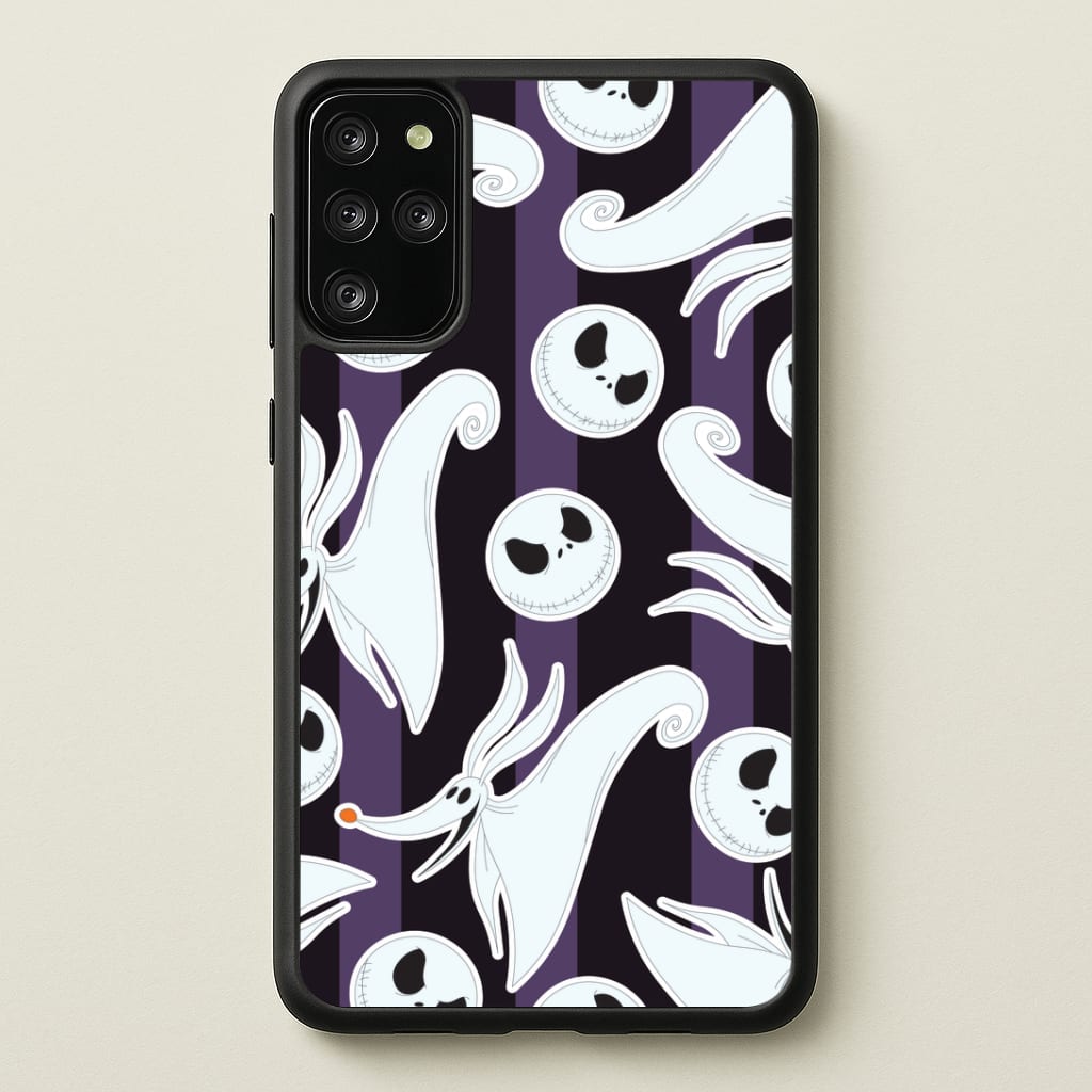 Skeleton Dog And Face Pattern Galaxy S20 Plus Case