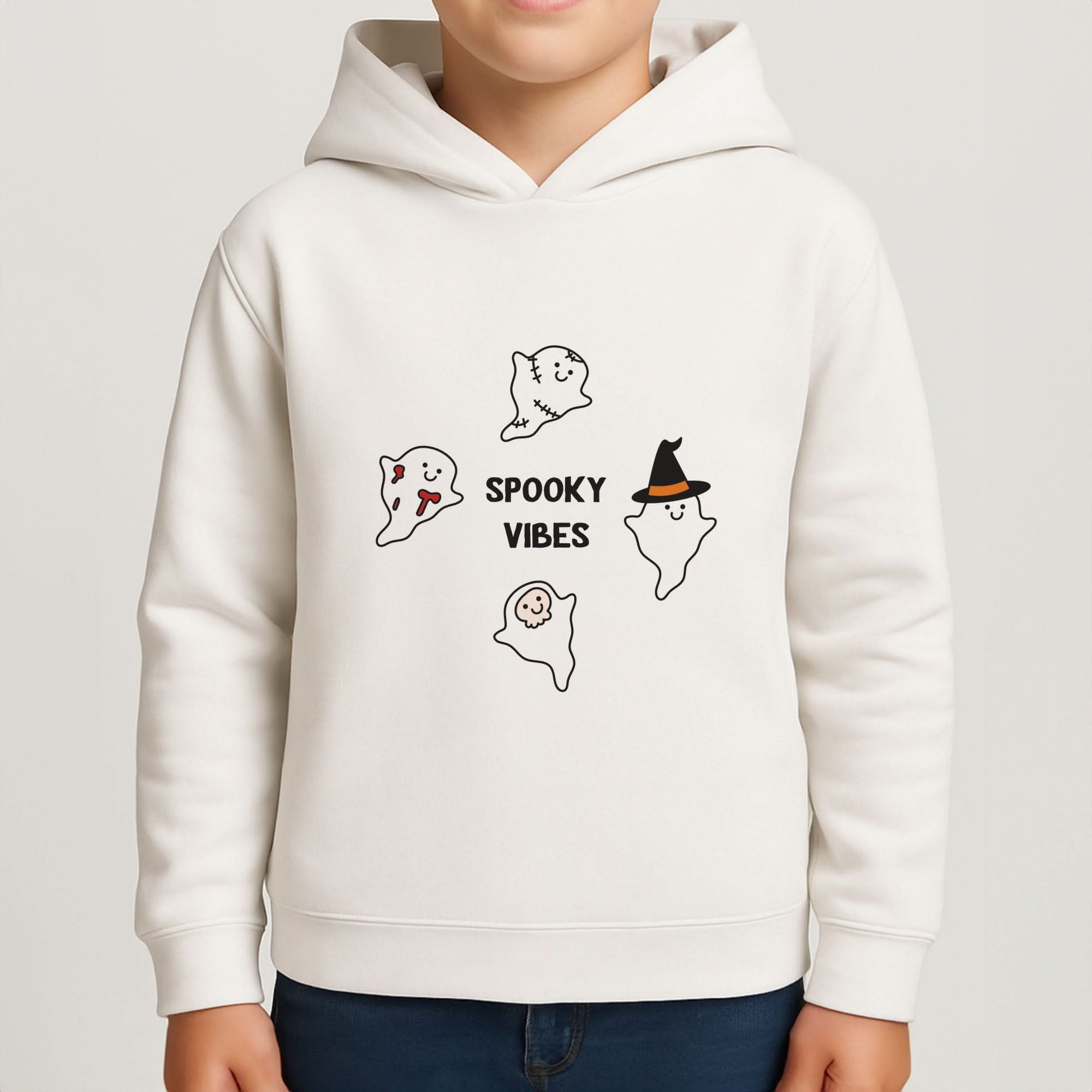 Spooky Vibes Ghosties I Boys Hoodie