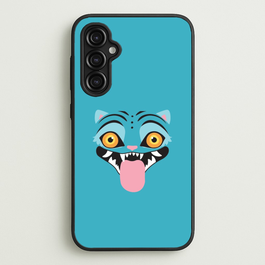 Demon Cat Face Galaxy A14 Case