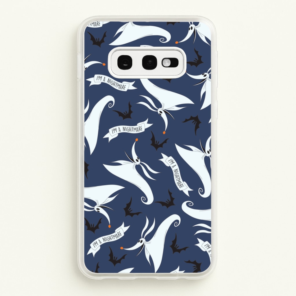 Skeleton Dog And Bats Pattern Galaxy S10e Case