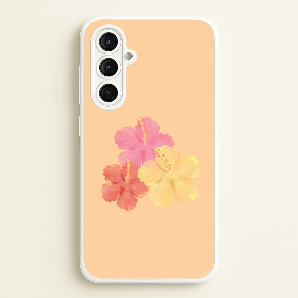 Hibiscus Sunset Galaxy A16 Case