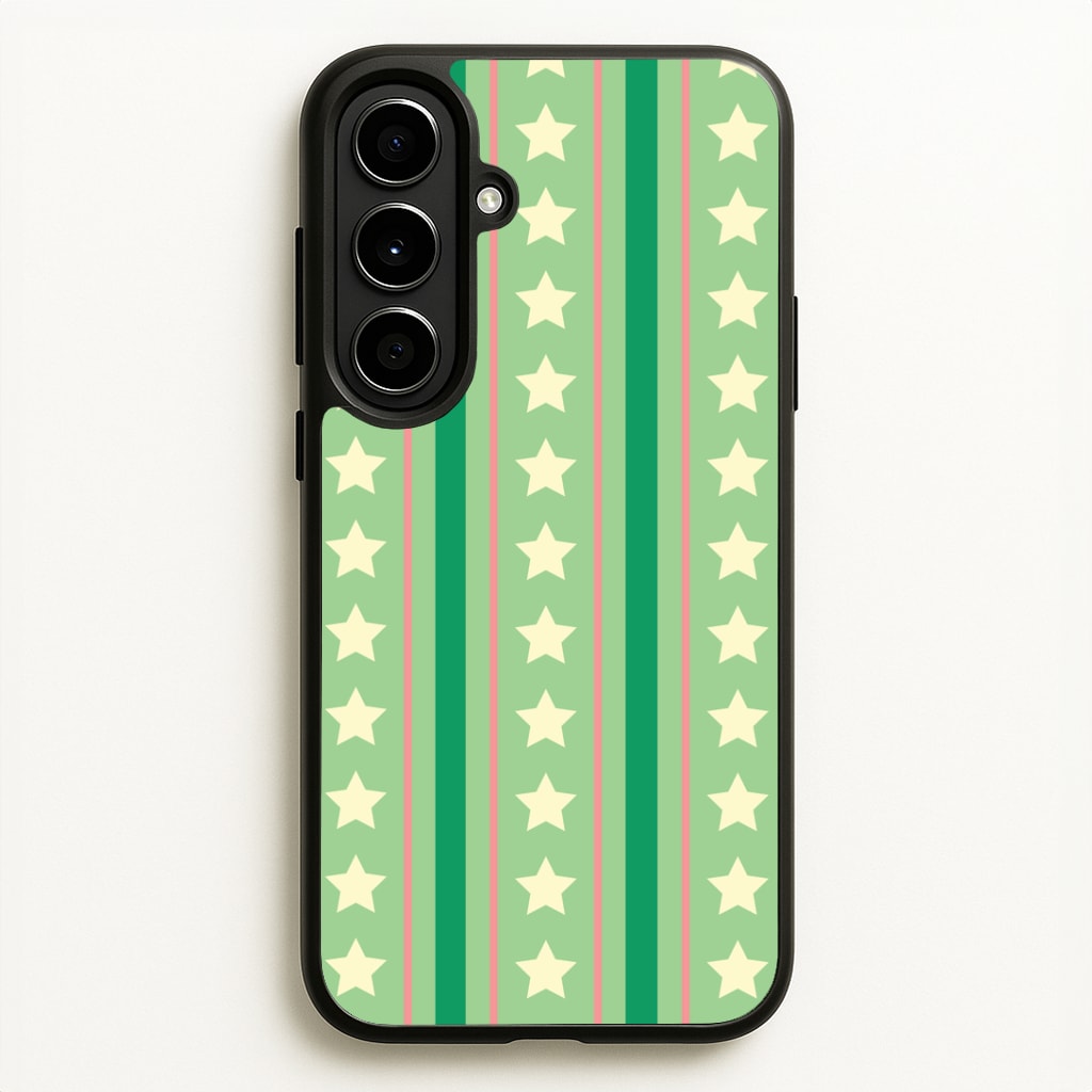 Stars And Stripes Christmas Pattern Galaxy A56 Case