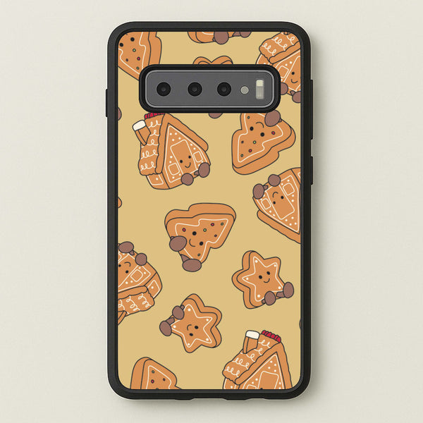 Gingerbread Plushies Pattern Galaxy S10 Case