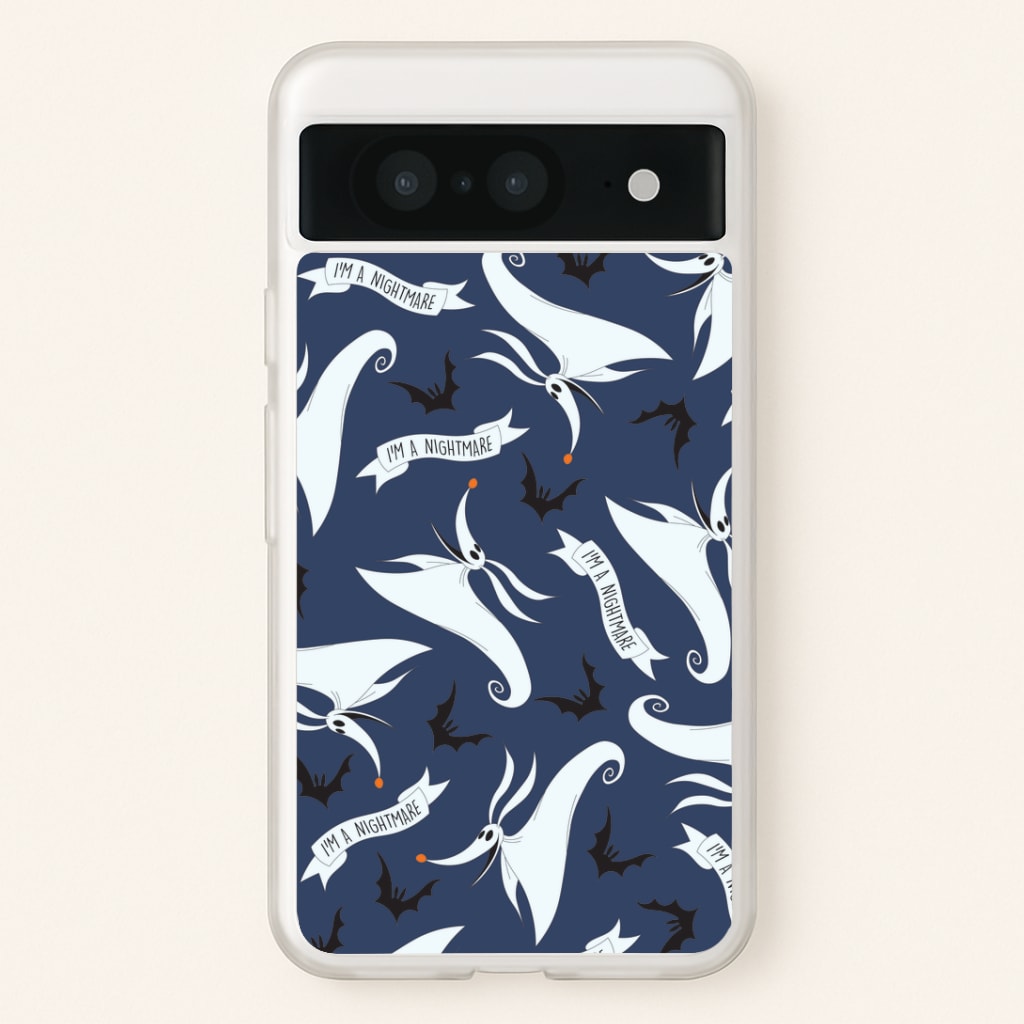 Skeleton Dog And Bats Pattern Google Pixel 8 Case