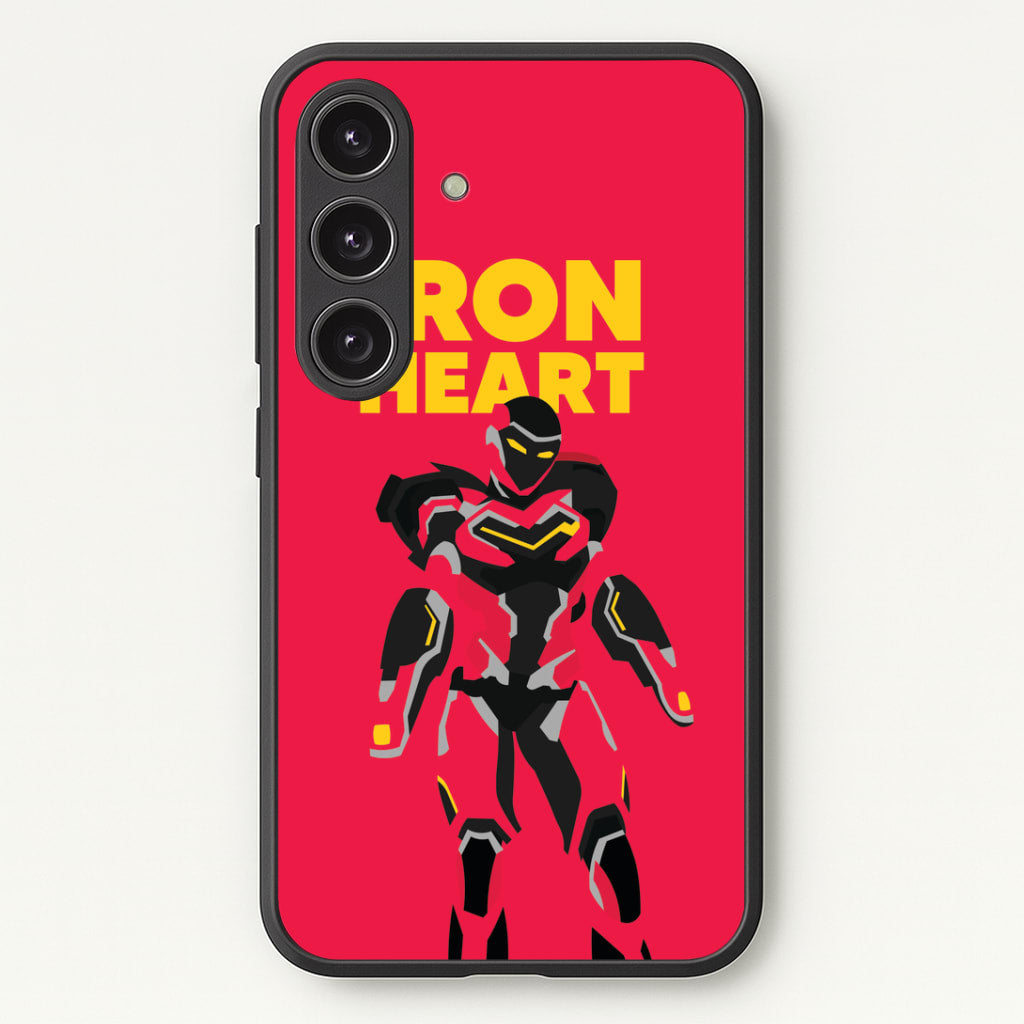 Metal Heart Hero Standing Galaxy S24 Case
